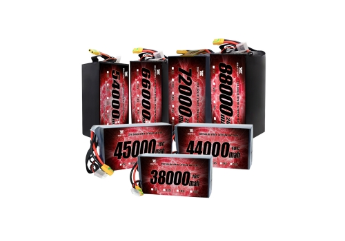 Nauja kietojo kūno baterija, skirta dronams 67000mAh