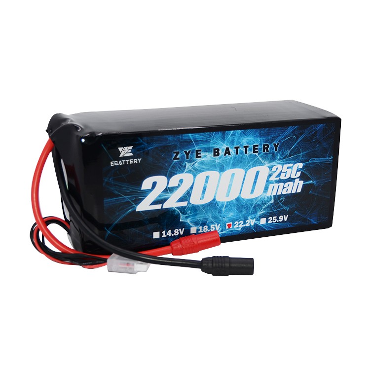 6S 22.2V Lipo baterijų paketas