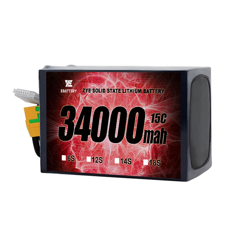 Li HV 34000mAh 18s kietojo kūno akumuliatorius