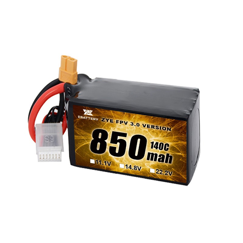 Mažo dydžio 850mah 1100mah 1300mah 1500mah FPV Lipo baterija
